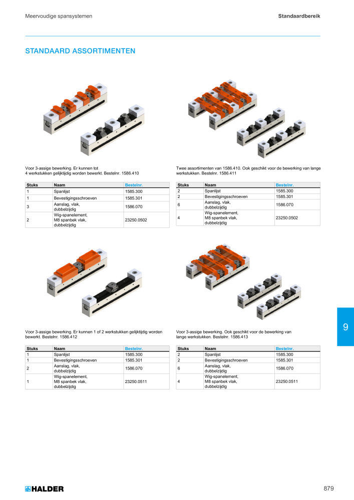 HALDER Hoofdcatalogus Normdelen NR.: 21021 - Pagina 879