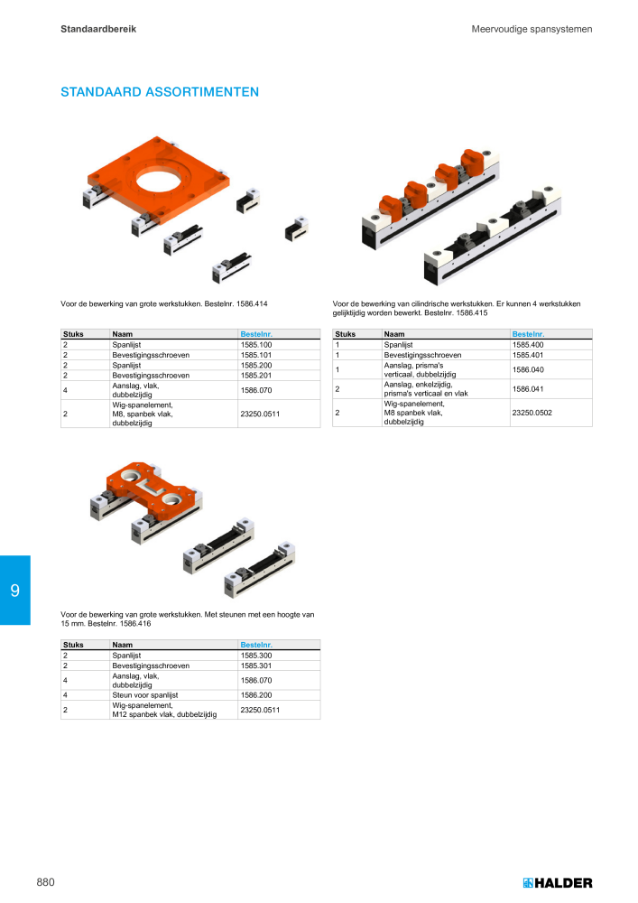 HALDER Hoofdcatalogus Normdelen NR.: 21021 - Pagina 880