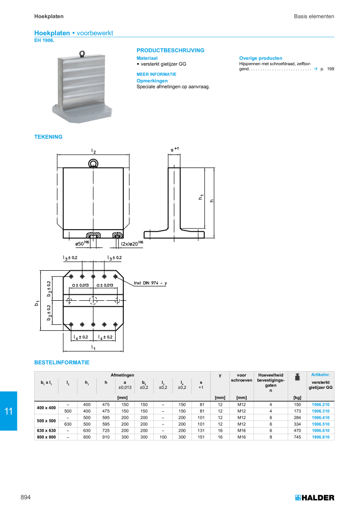 HALDER Hoofdcatalogus Normdelen NR.: 21021 - Pagina 894