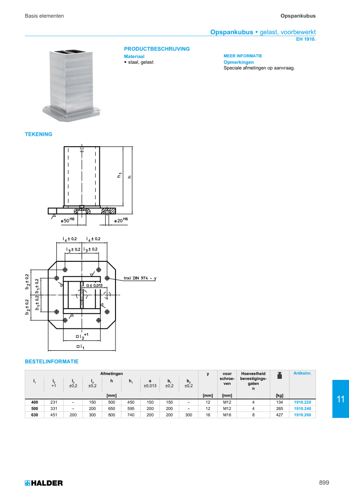 HALDER Hoofdcatalogus Normdelen n.: 21021 - Pagina 899