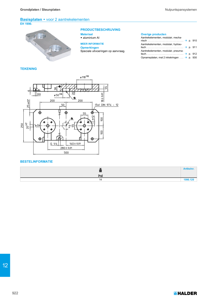 HALDER Hoofdcatalogus Normdelen NR.: 21021 - Pagina 922