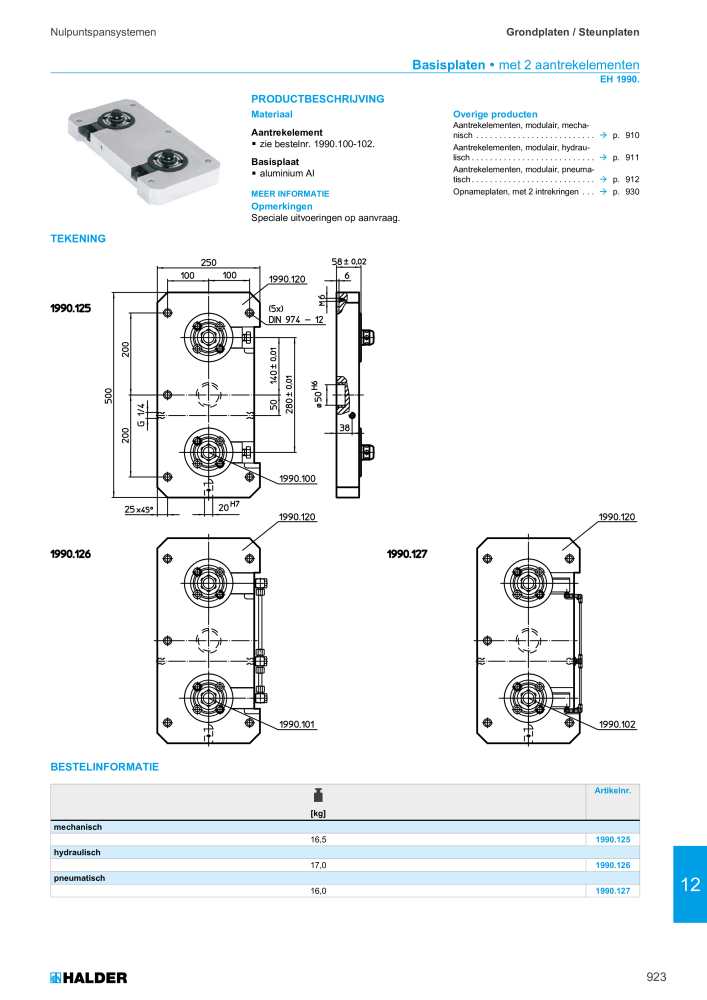 HALDER Hoofdcatalogus Normdelen NR.: 21021 - Pagina 923