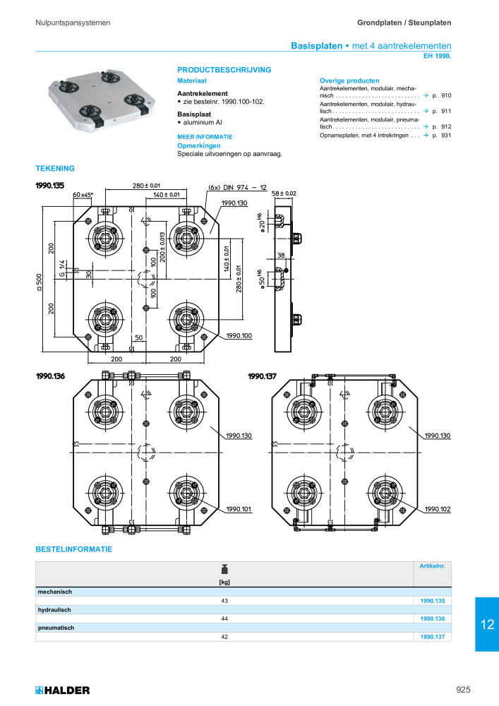 HALDER Hoofdcatalogus Normdelen NR.: 21021 - Seite 925