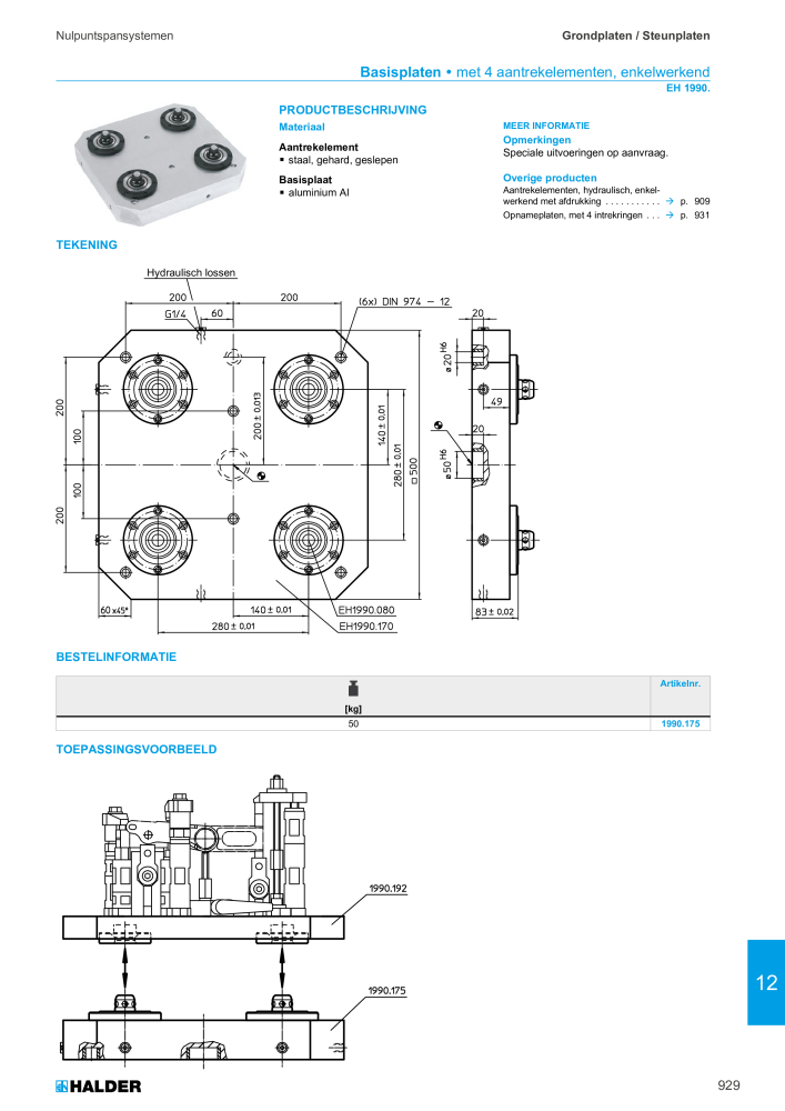 HALDER Hoofdcatalogus Normdelen Nº: 21021 - Página 929