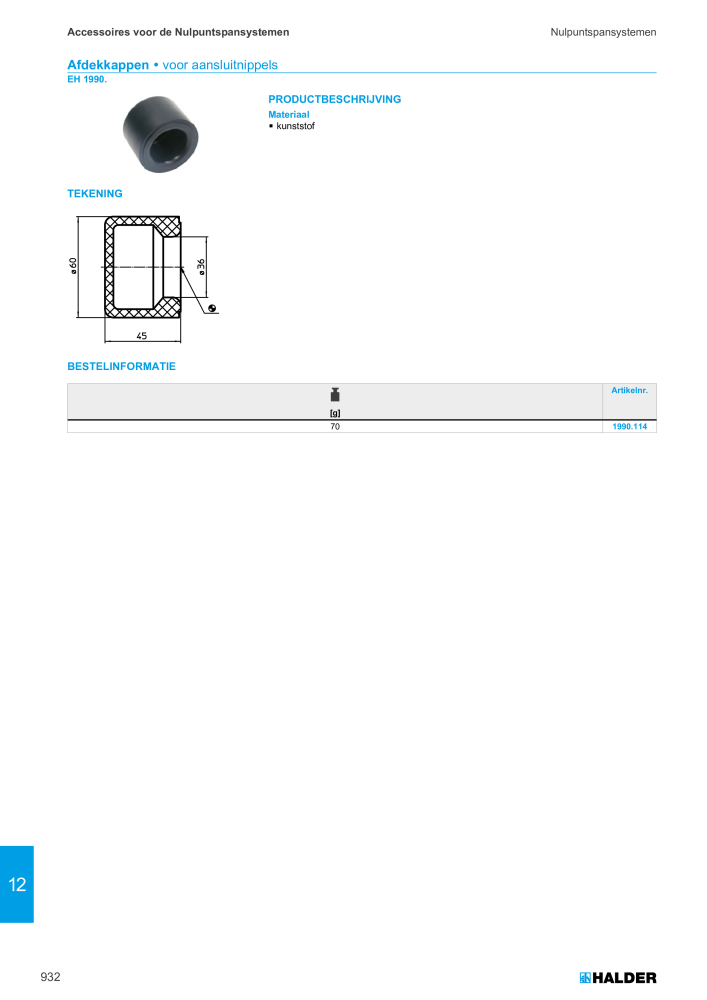 HALDER Hoofdcatalogus Normdelen NR.: 21021 - Pagina 932