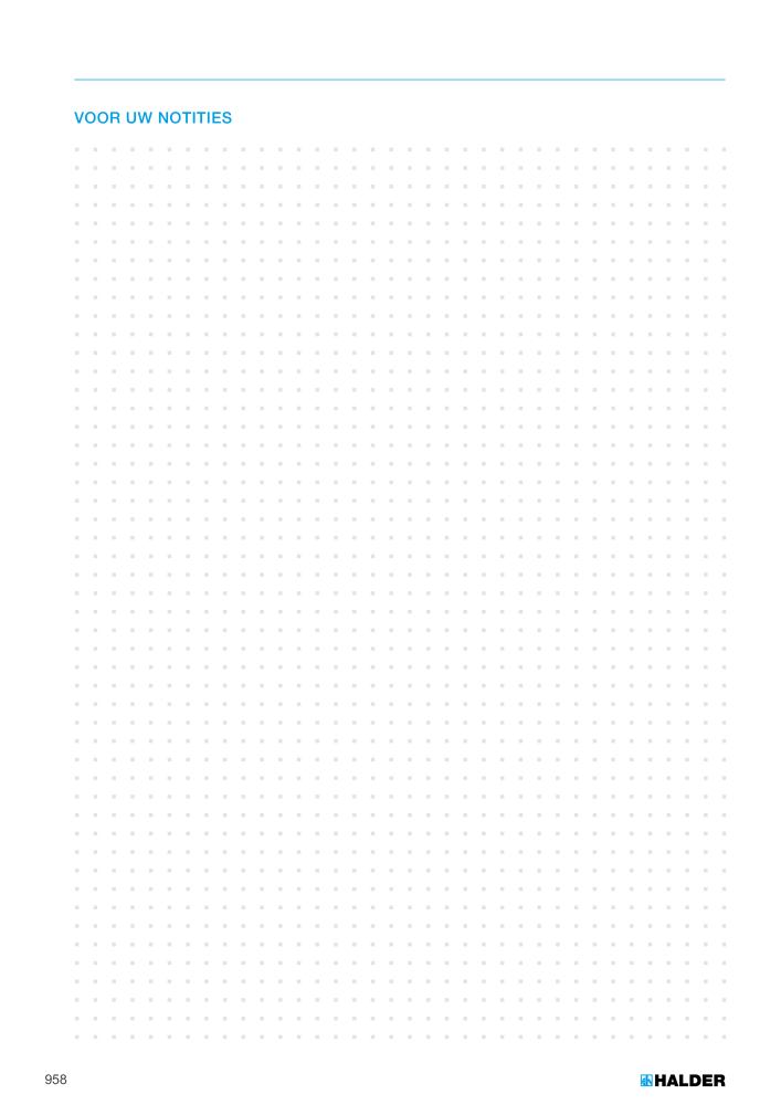 HALDER Hoofdcatalogus Normdelen NR.: 21021 - Pagina 958