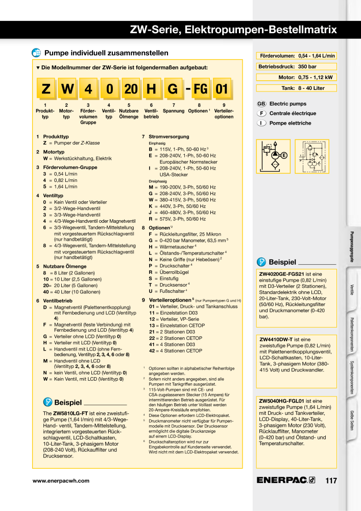 ENERPAC - Hydraulische Spanntechnik Nº: 21038 - Página 117