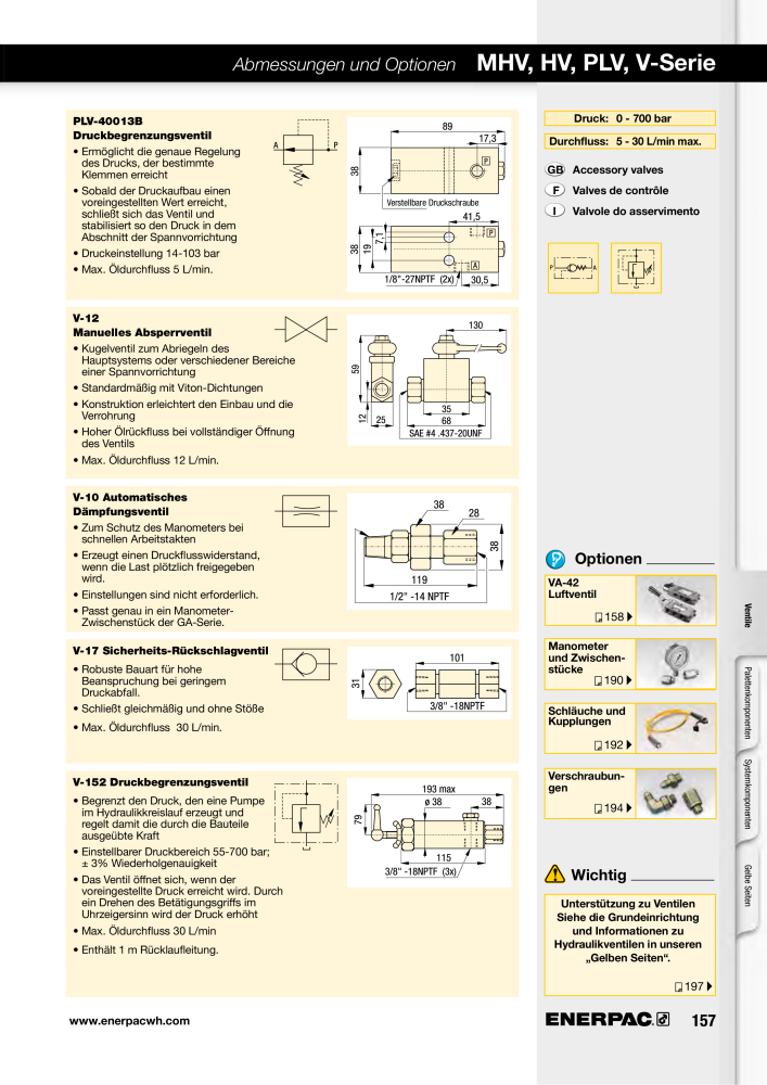 ENERPAC - Hydraulische Spanntechnik NO.: 21038 - Page 157