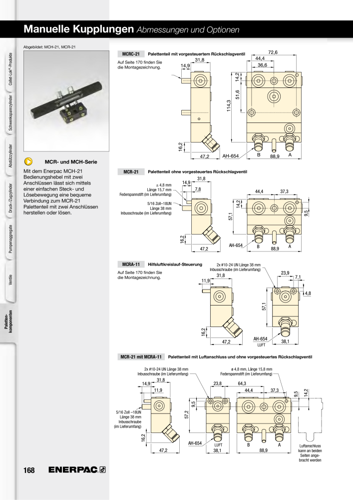 ENERPAC - Hydraulische Spanntechnik NR.: 21038 - Pagina 168