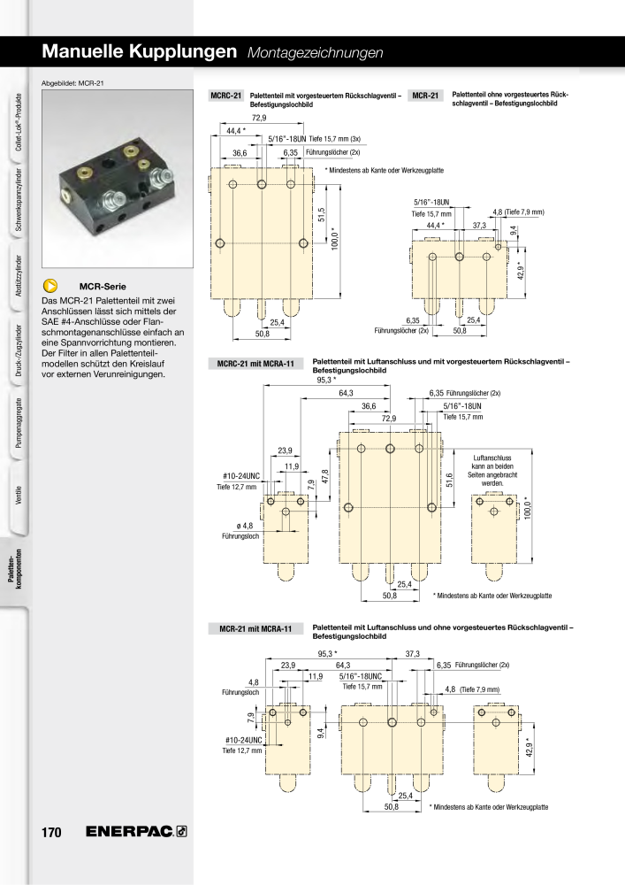 ENERPAC - Hydraulische Spanntechnik NR.: 21038 - Pagina 170