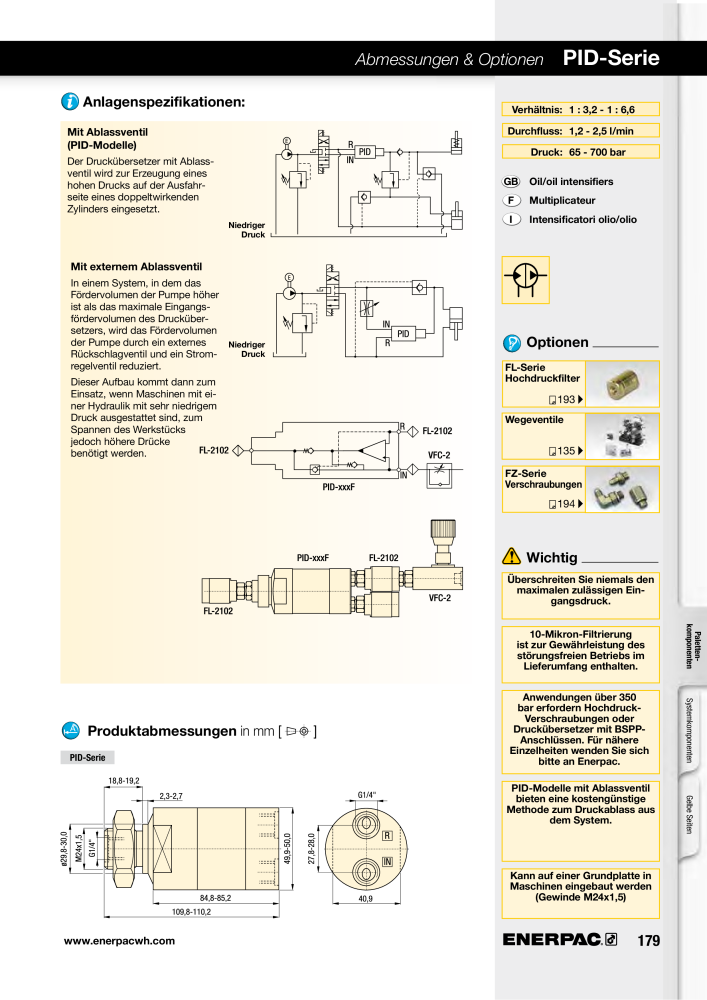 ENERPAC - Hydraulische Spanntechnik NO.: 21038 - Page 179