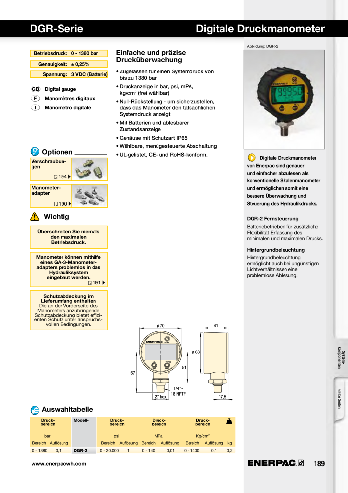 ENERPAC - Hydraulische Spanntechnik n.: 21038 - Pagina 189