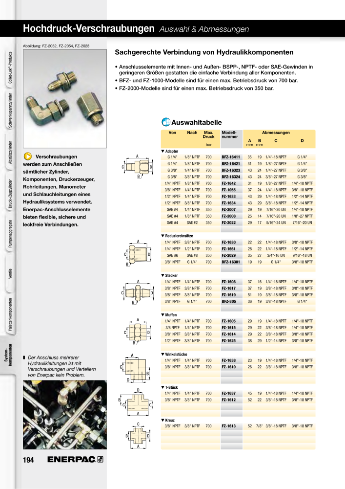 ENERPAC - Hydraulische Spanntechnik n.: 21038 - Pagina 194