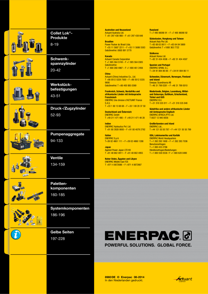 ENERPAC - Hydraulische Spanntechnik NR.: 21038 - Pagina 232