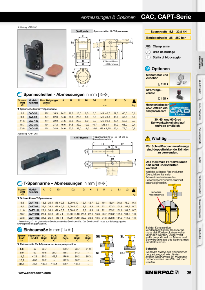 ENERPAC - Hydraulische Spanntechnik NR.: 21038 - Seite 35