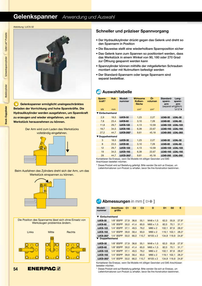 ENERPAC - Hydraulische Spanntechnik n.: 21038 - Pagina 54