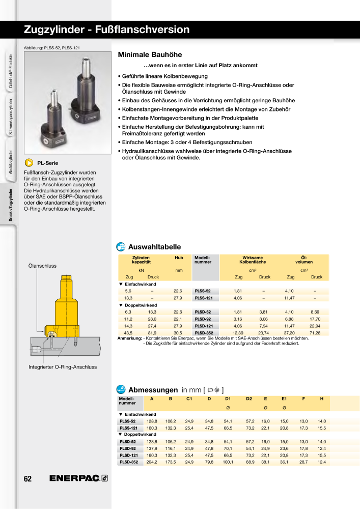 ENERPAC - Hydraulische Spanntechnik NR.: 21038 - Pagina 62