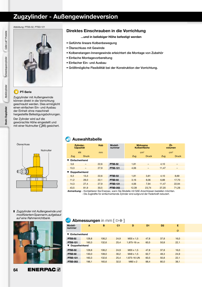 ENERPAC - Hydraulische Spanntechnik n.: 21038 - Pagina 64