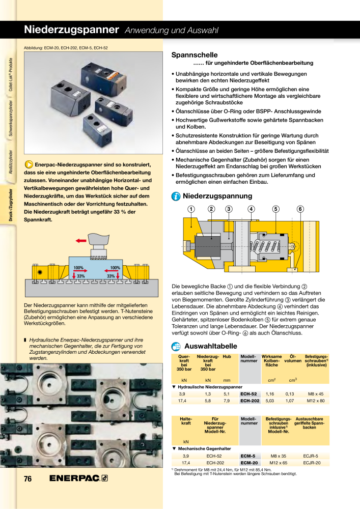 ENERPAC - Hydraulische Spanntechnik NR.: 21038 - Pagina 76