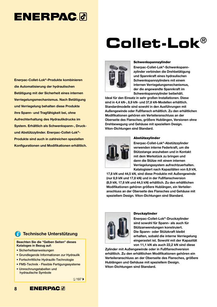 ENERPAC - Hydraulische Spanntechnik NR.: 21038 - Pagina 8