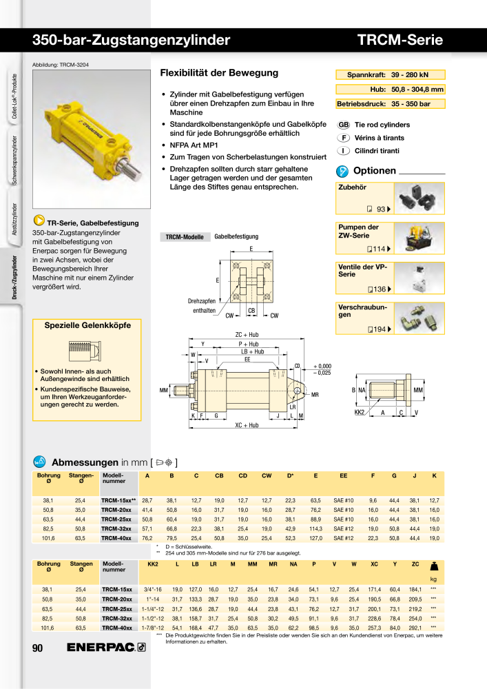 ENERPAC - Hydraulische Spanntechnik NR.: 21038 - Seite 90