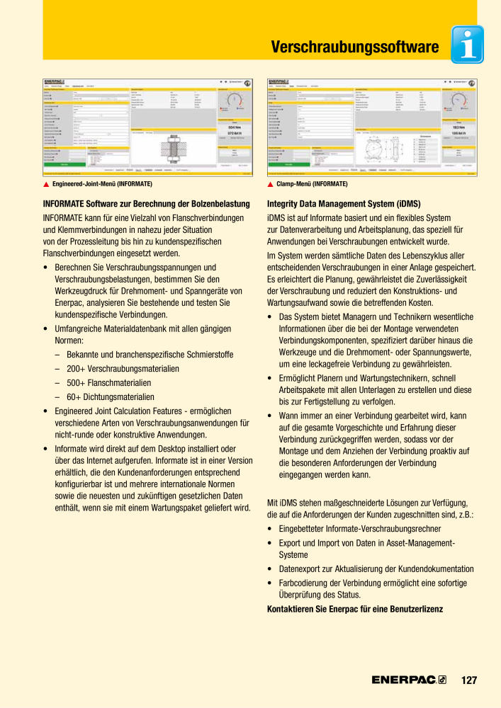 ENERPAC - Verschraubungsgeräte NO.: 21039 - Page 129