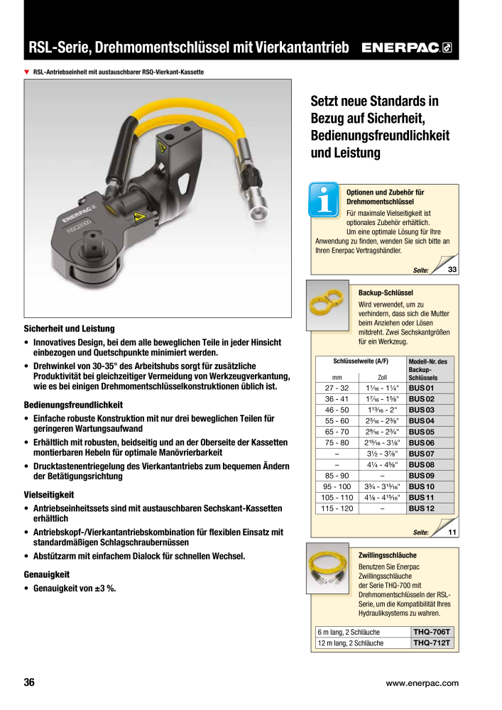 ENERPAC - Verschraubungsgeräte n.: 21039 - Pagina 38