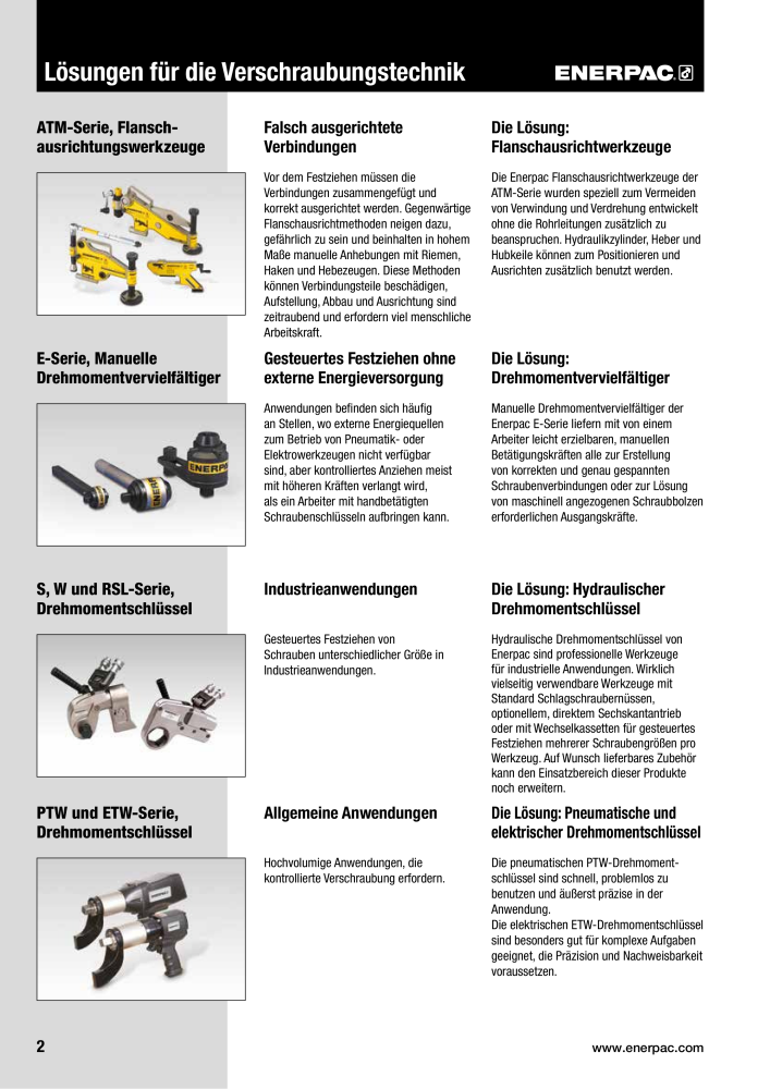 ENERPAC - Verschraubungsgeräte Nb. : 21039 - Page 4