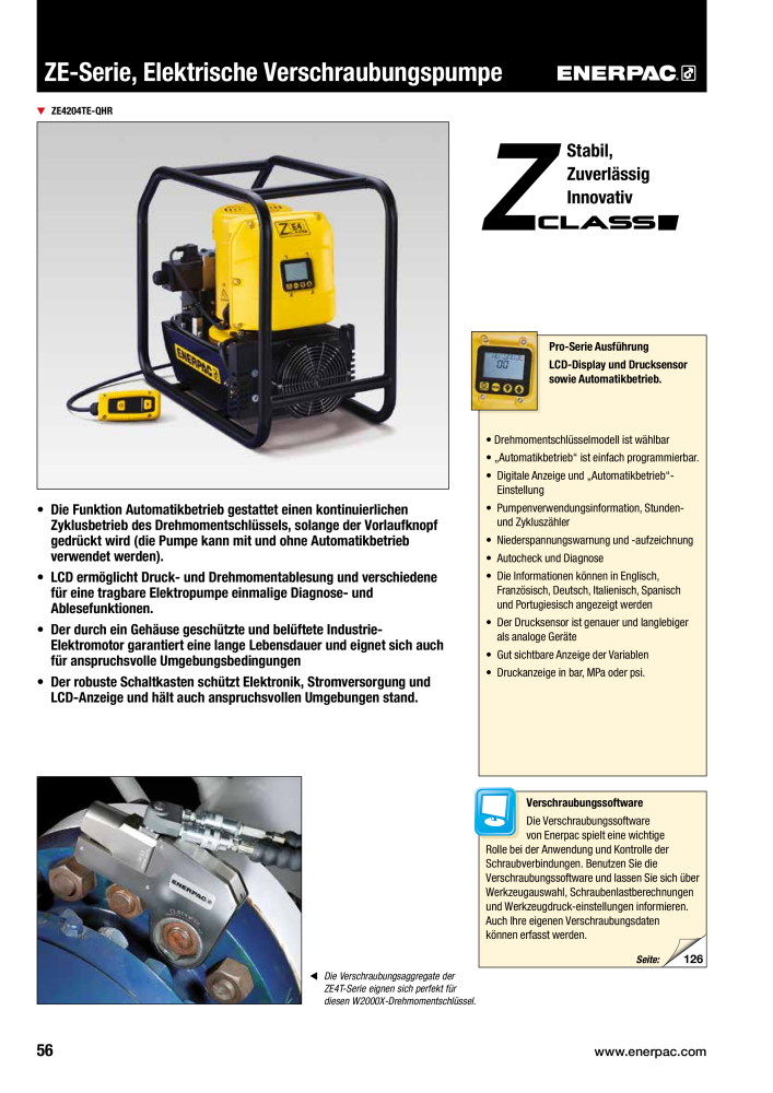 ENERPAC - Verschraubungsgeräte Nb. : 21039 - Page 58