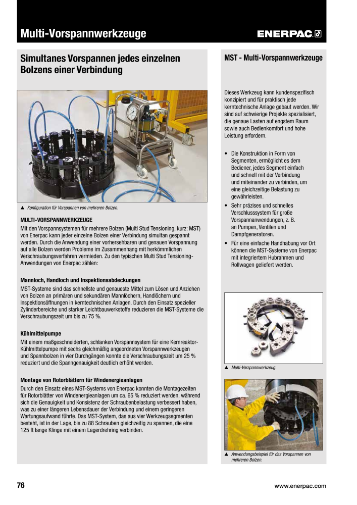 ENERPAC - Verschraubungsgeräte NO.: 21039 - Page 78