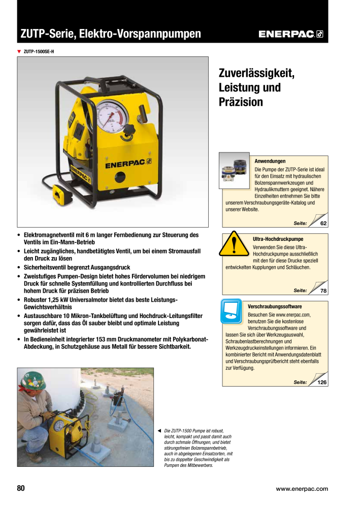 ENERPAC - Verschraubungsgeräte NR.: 21039 - Seite 82