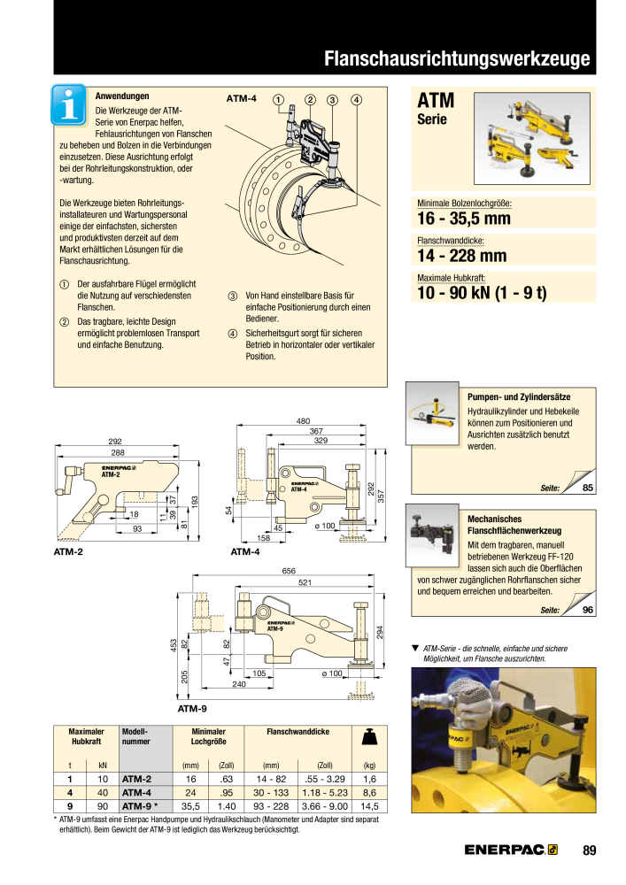 ENERPAC - Verschraubungsgeräte NR.: 21039 - Seite 91