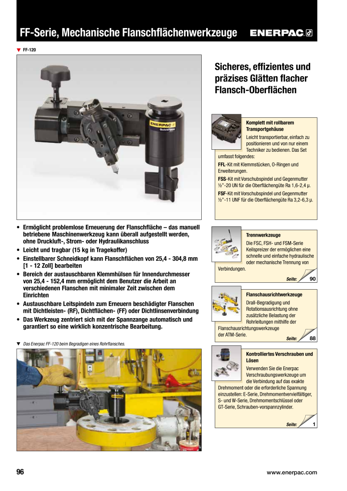 ENERPAC - Verschraubungsgeräte n.: 21039 - Pagina 98