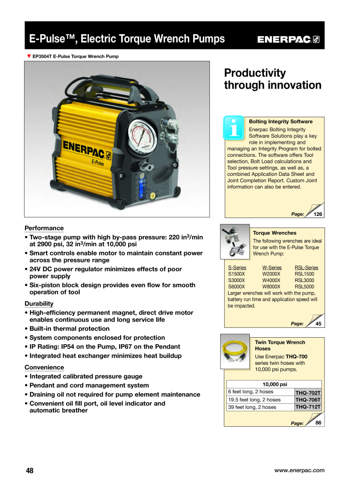 ENERPAC - Bolting Tools NR.: 21042 - Strona 50