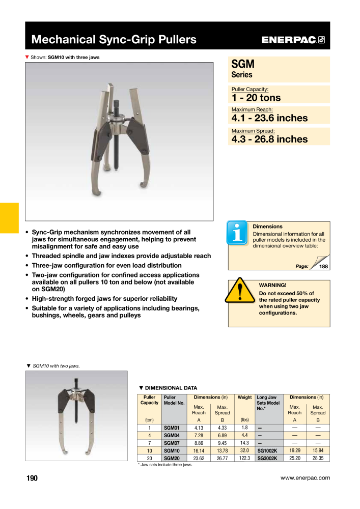 ENERPAC - Industrial Tools NO.: 21043 - Page 192