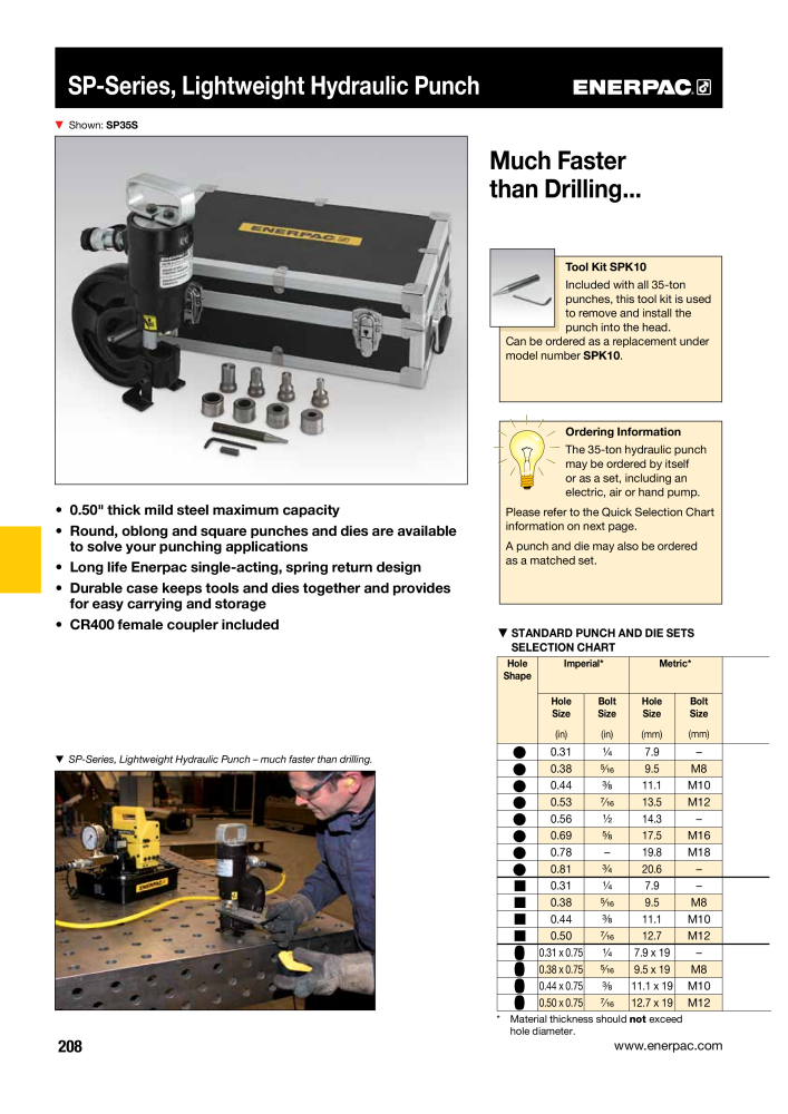 ENERPAC - Industrial Tools Nº: 21043 - Página 210