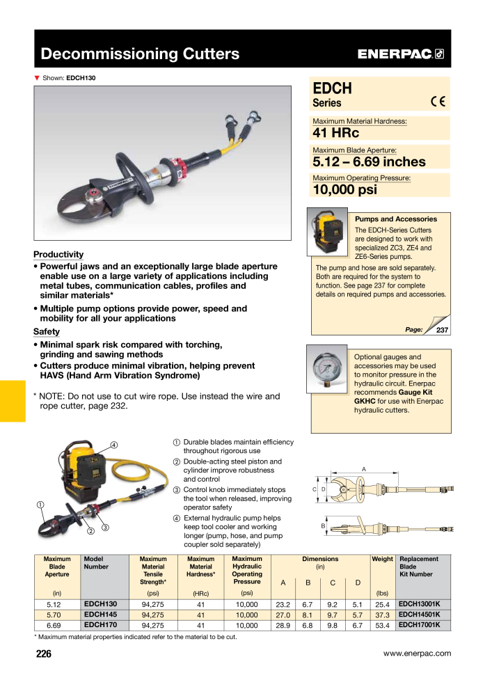 ENERPAC - Industrial Tools Nº: 21043 - Página 228