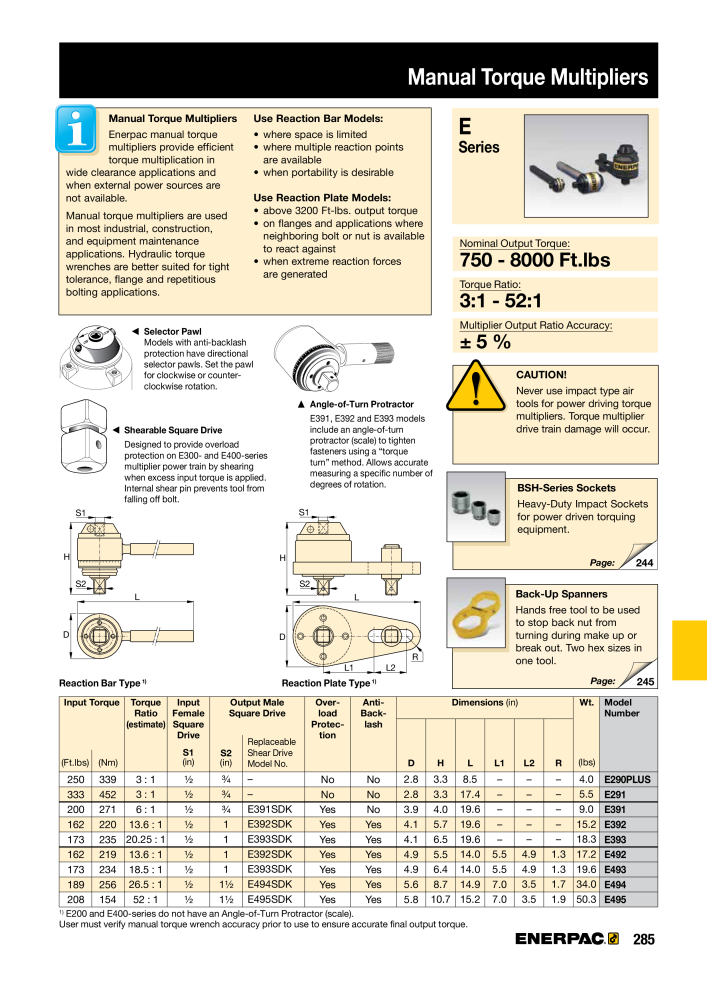 ENERPAC - Industrial Tools NR.: 21043 - Pagina 287