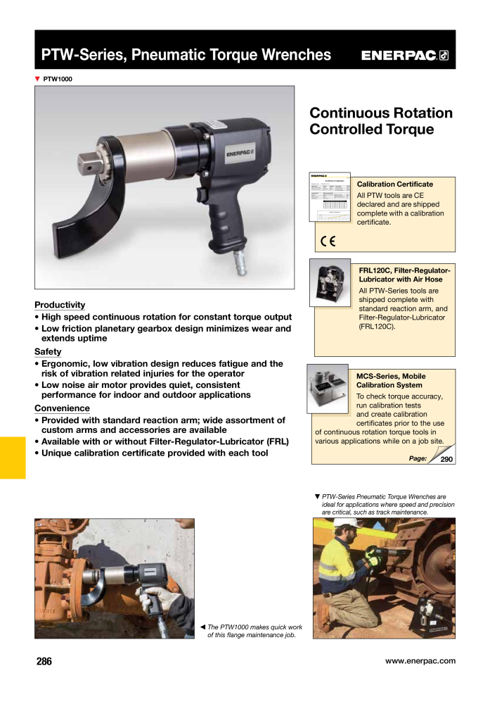 ENERPAC - Industrial Tools Nb. : 21043 - Page 288