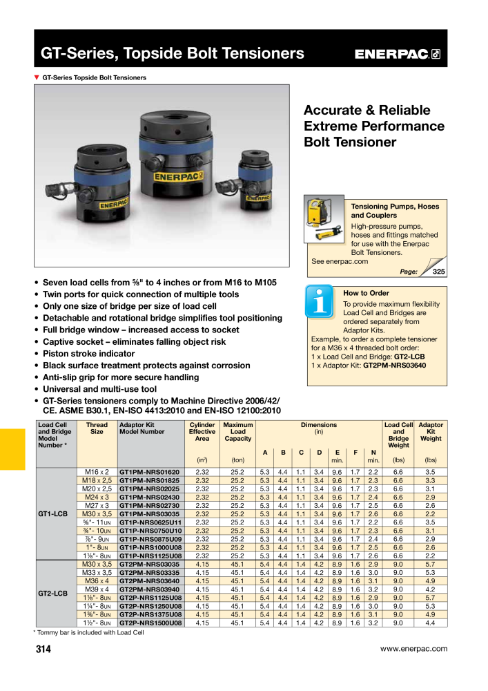 ENERPAC - Industrial Tools NO.: 21043 - Page 316