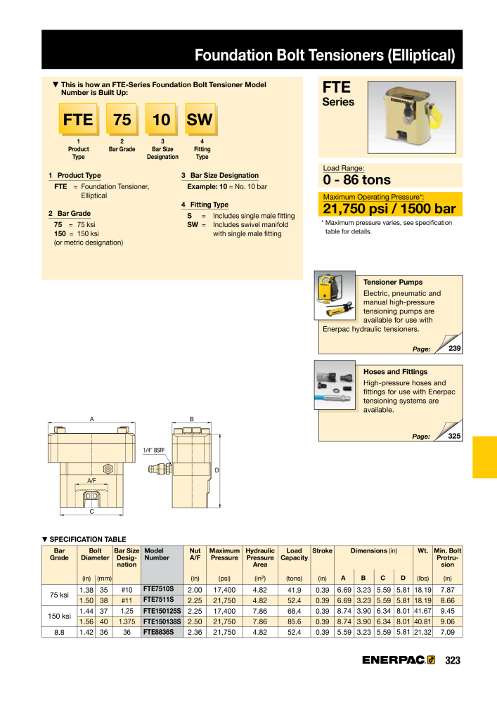 ENERPAC - Industrial Tools Nº: 21043 - Página 325