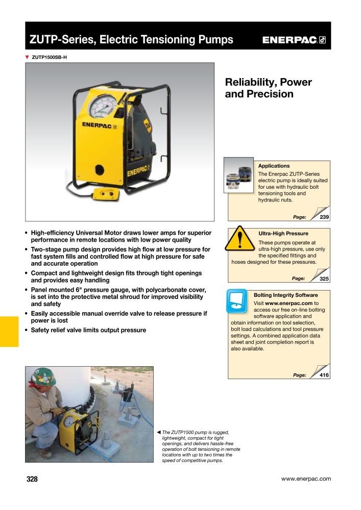 ENERPAC - Industrial Tools Nb. : 21043 - Page 330