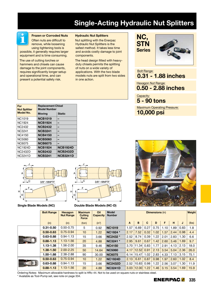 ENERPAC - Industrial Tools NR.: 21043 - Strona 337