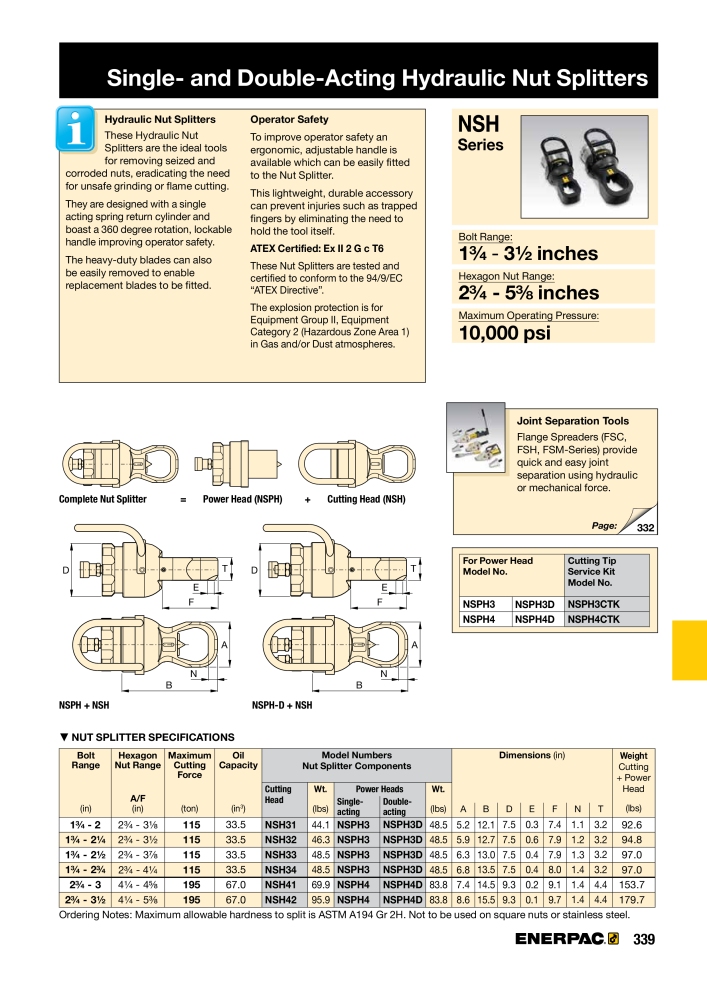 ENERPAC - Industrial Tools NR.: 21043 - Pagina 341