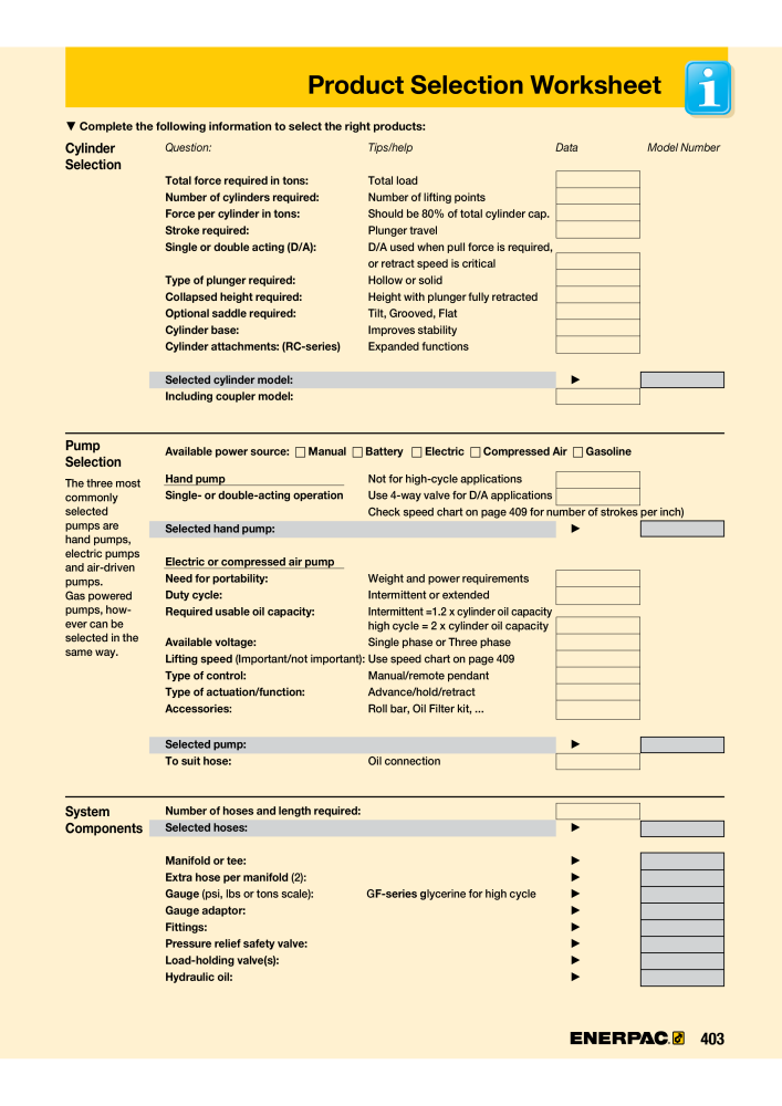 ENERPAC - Industrial Tools NO.: 21043 - Page 405