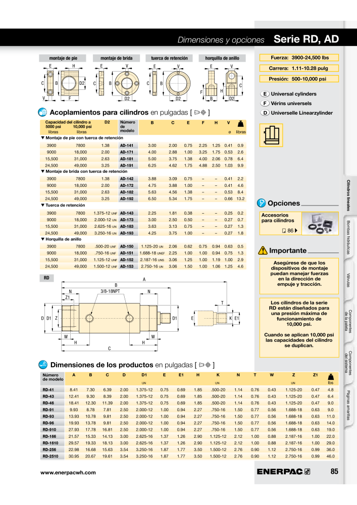 ENERPAC - Workholding ES Nº: 21044 - Página 85