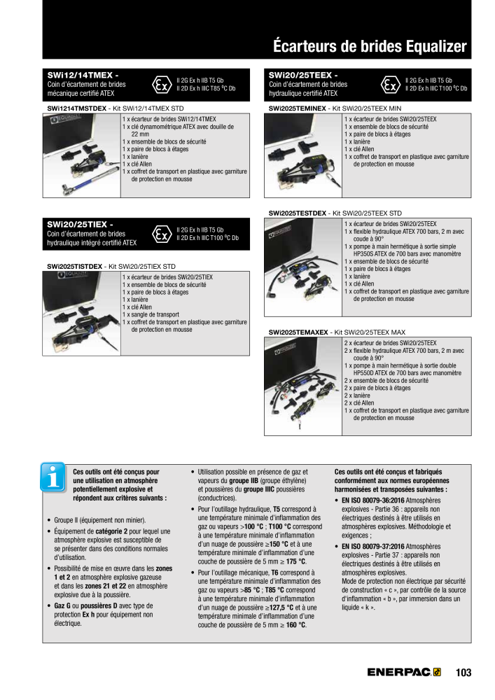 ENERPAC - Outils de Serrage Nb. : 21047 - Page 105