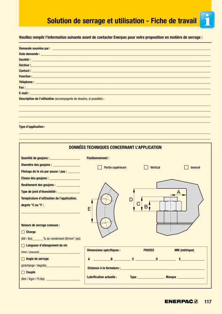 ENERPAC - Outils de Serrage Nb. : 21047 - Page 119