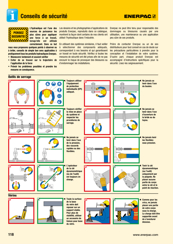 ENERPAC - Outils de Serrage Nb. : 21047 - Page 120