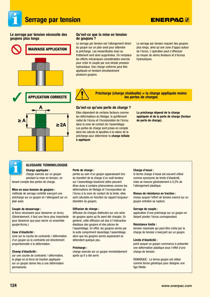 ENERPAC - Outils de Serrage Nb. : 21047 - Page 126